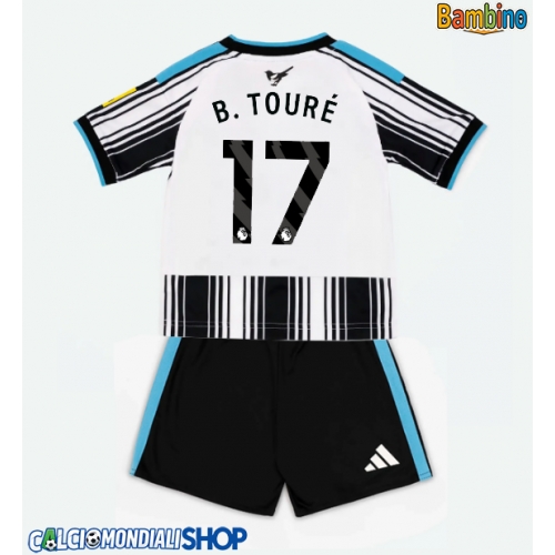 Maglie da calcio Newcastle United Bazoumana Toure #17 Prima Maglia Bambino 2026-27 Manica Corta + Pantaloni corti)